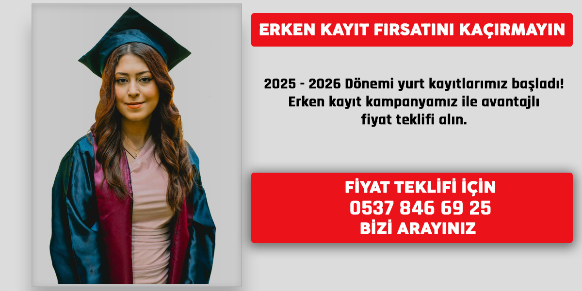 2025 - 2026 Ürgüp yurt erken kayıt